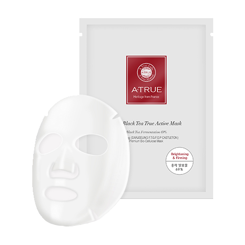 [A'True] Real Black Tea True Active Mask 25g x 4sheet