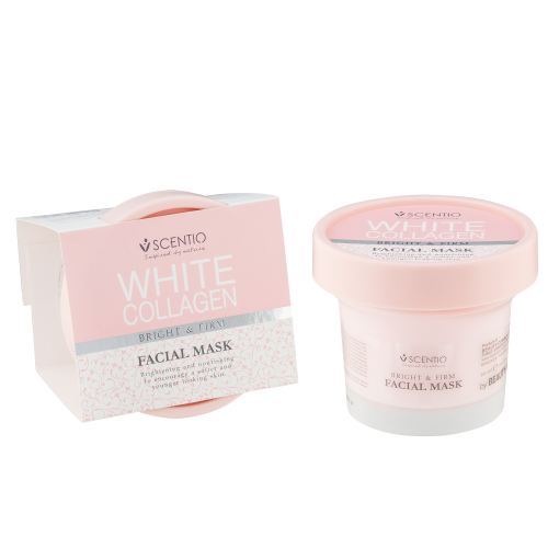 BEAUTY BUFFET MASK SCENTIO WHITE COLLAGEN BRIGHT&FIRM FACIAL MASK