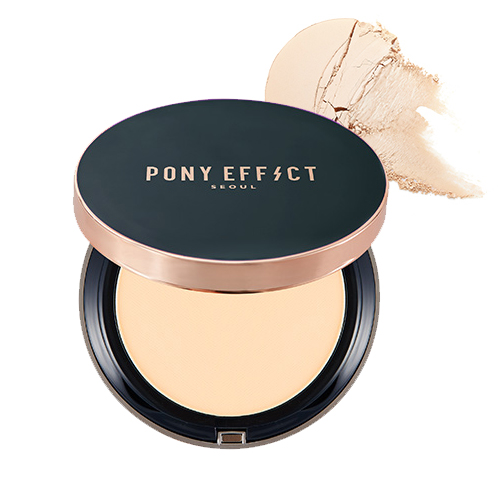 [MEMEBOX] PONY EFFECT Cover Fit Powder Foundation SPF40 PA+++ (Rosy Beige)