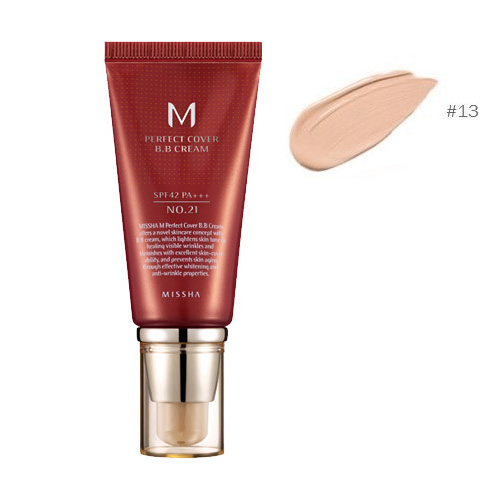 [Missha] M Pefect Covering BB Cream SPF42 PA+++ , No.13 Bright Beige (Blemish coverage and Power Long Lasting) the best Seller in global 50ml