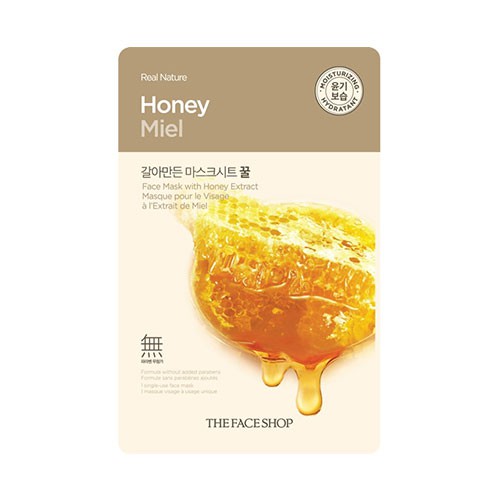 THEFACESHOP REAL NATURE HONEY FACE MASK