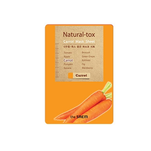 [The saem] Natural tox Carrot Mask Sheet, Vitalizing Soothing