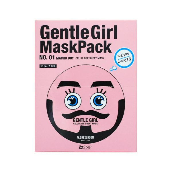 [W.DRESSROOM] Gentle Girl Mask Pack NO.1 (Macho Boy) 1ea