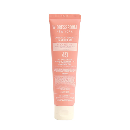 [W.DRESSROOM] Moisturizing Perfume Hand Cream No.49 (Peach Blossom) 60ml
