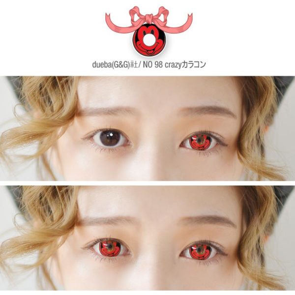 DUEBA COSPLAY LENS RED MICKY HALLOWEEN COLOR LENS