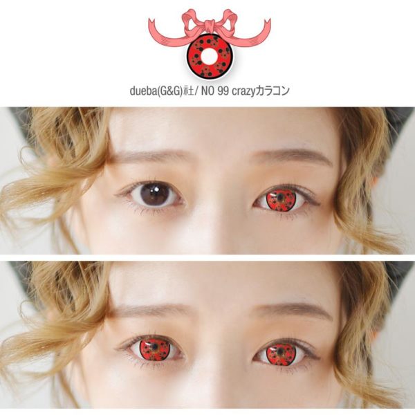 DUEBA COSPLAY LENS RED MICKY MOUSE HALLOWEEN COLOR LENS