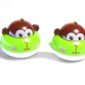 Contact Lens Case Keychain Monkey
