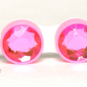 Keychain Diamond Pink Contact Lens Case